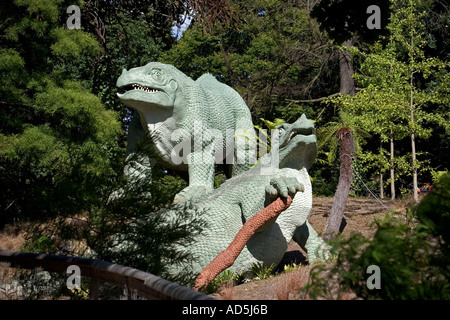 Dinosaurier-Park-Kristallpalast London England UK Stockfoto