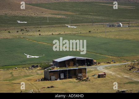 Segelflugzeuge Racing in der Nähe von Omarama Neuseeland Südinsel Stockfoto