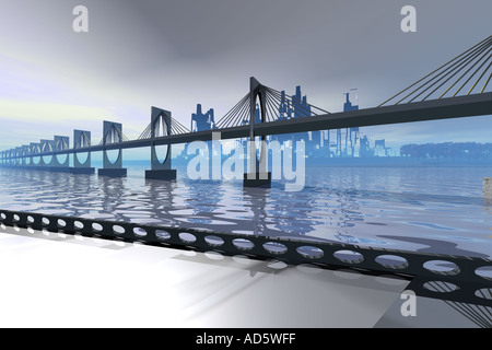 Abstrakte Stadt Stockfoto