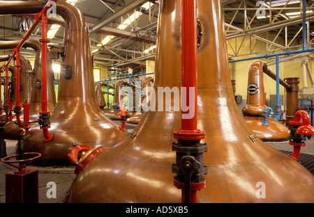 Schottland Whisky Brennerei Stills Glennfiddich Stockfoto