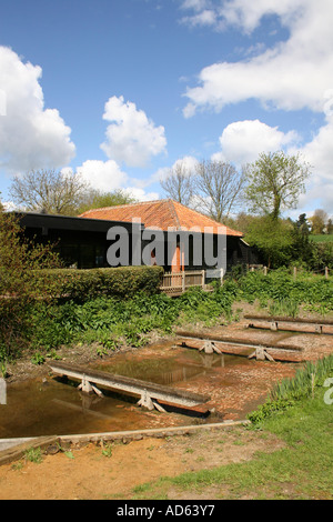 FLATFORD TROCKENDOCK AM FLUSS STOUR an FLATFORD. CONSTABLE COUNTRY. SUFFOLK. ENGLAND Stockfoto