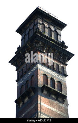 Das Italianate Wahrzeichen Indien Mühle Schornstein Darwen East Lancashire UK Stockfoto