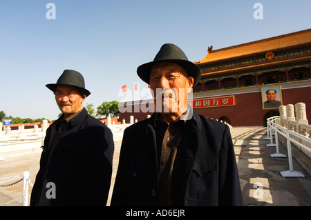 Porträt von Mao Zhe Dong am Tor des himmlischen Frieden Platz des himmlischen Friedens Peking China Stockfoto