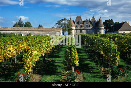 Wein Frankreich Monbazillac Chateau Cahors Stockfoto