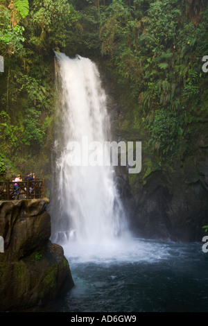 Wasserfall in La Paz Wasserfall Gärten auf den unteren Hängen des Vulkan Poas in Central Valley und Highlands Provinz Costa Rica Stockfoto