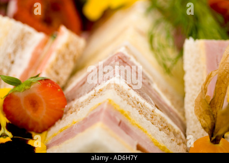 Auswahl an sandwiches Stockfoto