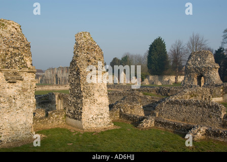 Europa Deutschland England Norfolk Thetford Stadt Cluniac Priorat Stockfoto