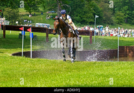 Pippa Funnell auf Ensign Braham International Horse Trials 09 06 2007 Braham Park Yorkshire Stockfoto