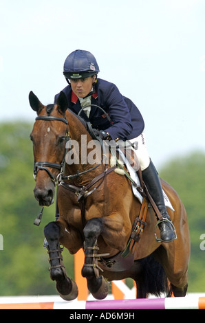 Pippa Funnell auf Ensign Braham International Horse Trials 10 06 2007 Braham Park Yorkshire Stockfoto