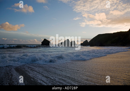 Ballydowane Bucht, in der Nähe von Bunmahon, Copper Coast Geopark, Grafschaft Waterford Irland Stockfoto