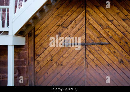 Äußere Detail Winsor Castle Mormonen Siedler Ranch Gehöft Pipe Springs National Monument in der Nähe von Fredonia Arizona Stockfoto