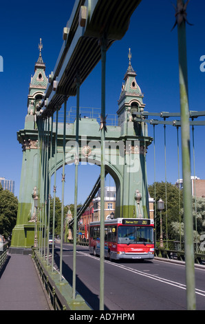 Hammersmith Bridge London England Stockfoto