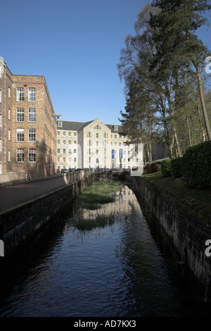 New Lanark historische Erhaltung Dorf Stockfoto