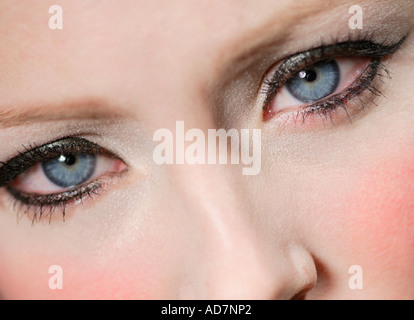 Nahaufnahme von Frau s Augen Stockfoto