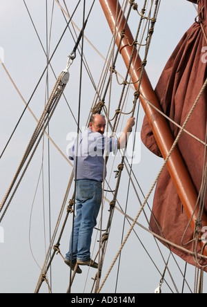 Thames Barge Match Stockfoto