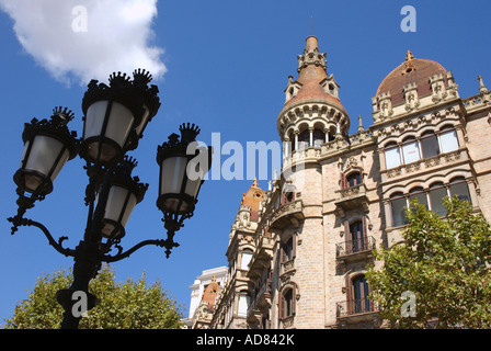 Ansicht des Neo-klassischen Plaça de Catalunya Barcelona Barça Catalonia Katalonien Costa Brava España Spanien Europa Stockfoto