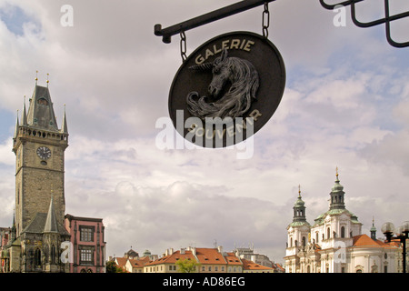Altstädter Ring Prag Tschechische Republik Stockfoto