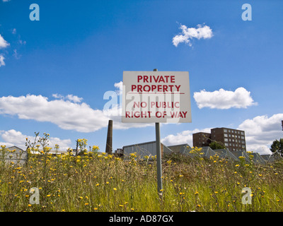 Privateigentum Zeichen Stockfoto