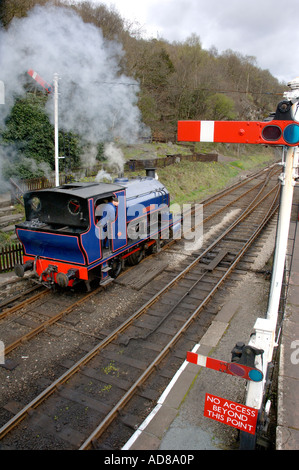 Steam Tank Motor Prinzessin am See und Haverthwaite Railway Cumbria england Stockfoto