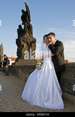 Karlsbrücke Prag Tschechische Republik Stockfoto