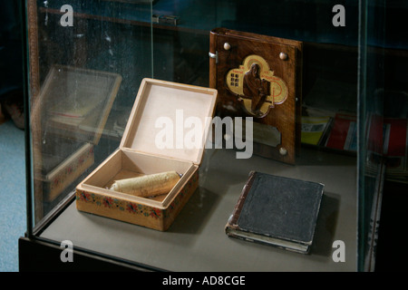 Älteste Geschichte Bulgariens Paisii Hilendar Hilendarski erhalten original Kopie handgeschriebenen Heilige Heilige Sache Mönch St. George Stockfoto