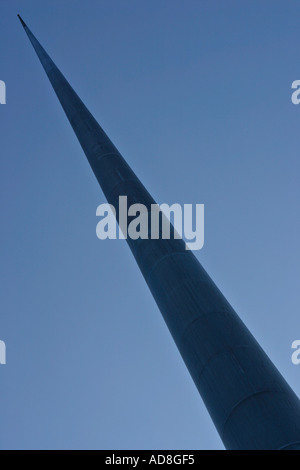 Silhouette des Spire of Dublin: Denkmal des Lichts Stockfoto