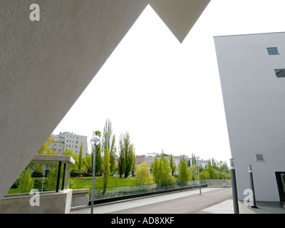 Zaha Hadid am Donaukanal Stockfoto