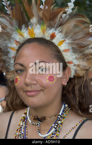 PNG Port Moresby Tänzerin dsc 5199 Stockfoto