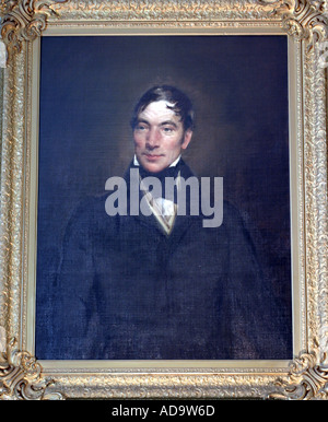 Porträt von Robert Owen in New Lanark, Schottland Stockfoto