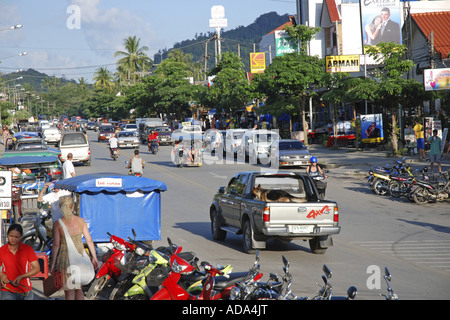 Uferpromenade in Ao Nang, Thailand Stockfoto