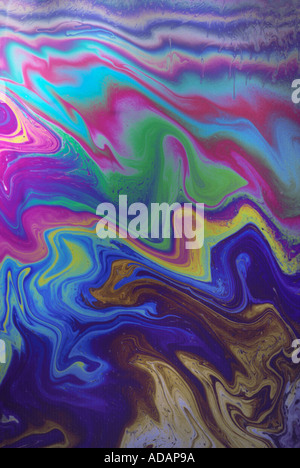 Bunte Seifenblasen-Detail Stockfoto