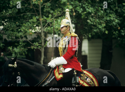 Mitglied der Household Cavalry London England Vereinigtes Königreich Stockfoto