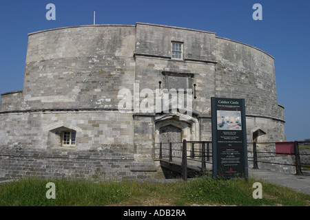 Calshot Schloß England ist eine gut erhaltene Tudor Burg auf Calshot Spit durch den Solent Stockfoto