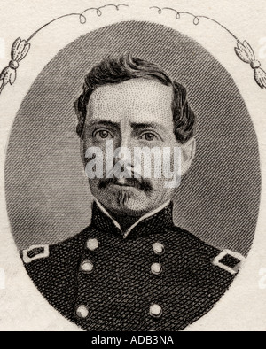 General Pierre Gustave Toutant Beauregard, 1818-1893. Konföderierten General während des amerikanischen Bürgerkrieges Stockfoto