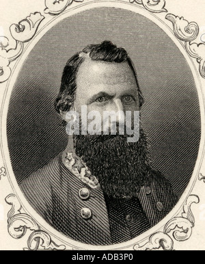 James Ewell Brown Stuart, alias Jeb Stuart, von 1834 bis 1864. Amerikanischer General in der konföderierten Armee während des amerikanischen Bürgerkrieges Stockfoto