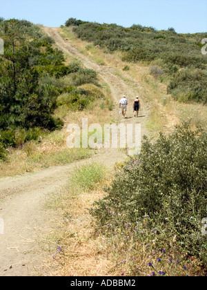 Trockenen Sie, staubige Hügeln Mijas Costa Costa del Sol Spain Stockfoto