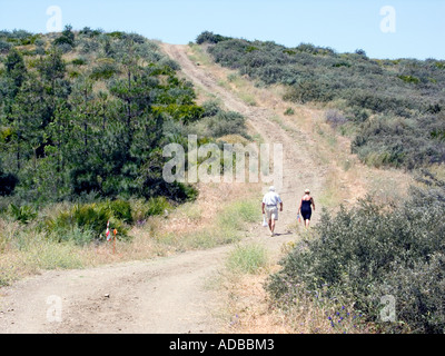 Trockenen Sie, staubige Hügeln Mijas Costa Costa del Sol Spain Stockfoto