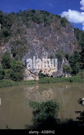 Erawan Höhlen im Norden Thailands Stockfoto