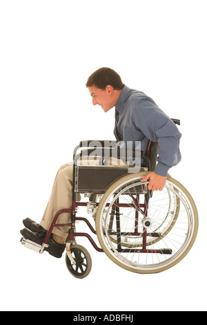 Mann im Rollstuhl Stockfoto
