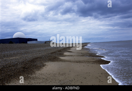 Sizewell B Kernkraftwerk an der Küste von Suffolk. Stockfoto