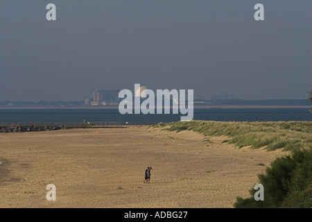 Blick auf Kernkraftwerk Sizewell in Suffolk, England, Vereinigtes Königreich Stockfoto