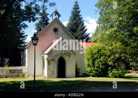 St Pauls Anglican Church Arrowtown Südinsel Neuseeland Stockfoto