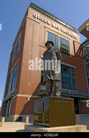 Vince Vincent Lombardi Lambeau Field Packers Fußballstadion Green Bay Wisconsin WI Stockfoto