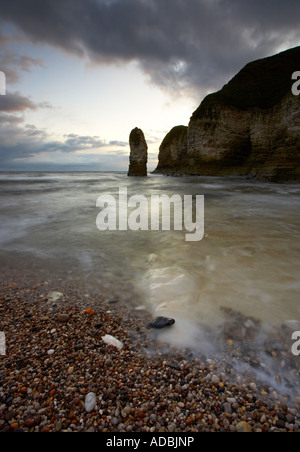 Selwick Bay in Flamborough Head an einem stimmungsvollen Morgen, East Yorkshire Stockfoto