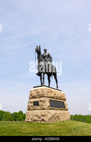 Denkmal für Union Befehlshaber Generalmajor George Meade Stockfoto