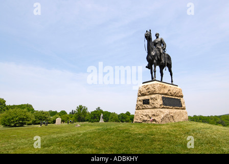 Denkmal für Union Befehlshaber Generalmajor George Meade Stockfoto