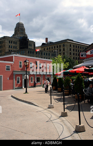 Restaurant und historische Innenstadt von Halifax, Nova Scotia, Kanada, Nordamerika. Foto: Willy Matheisl Stockfoto