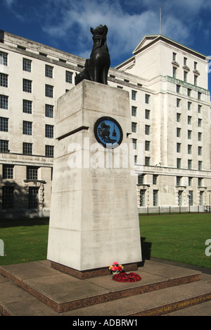 Gedenkstätte für Sondereinsätze der britischen und indischen Armeen in Birma Kampagne Zweiter Weltkrieg im Verteidigungsministerium London UK Stockfoto