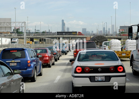 Traffic-Muster in Chicago Illinois IL auf ich Interstate 94 Stockfoto