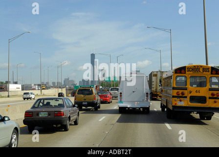 Traffic-Muster in Chicago Illinois IL auf ich Interstate 94 Stockfoto